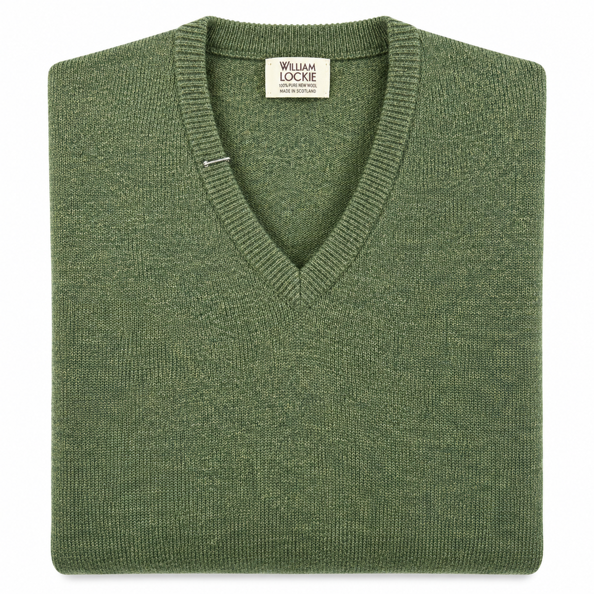 Pull en lambswool col V Homme - Rosemary - William Lockie
