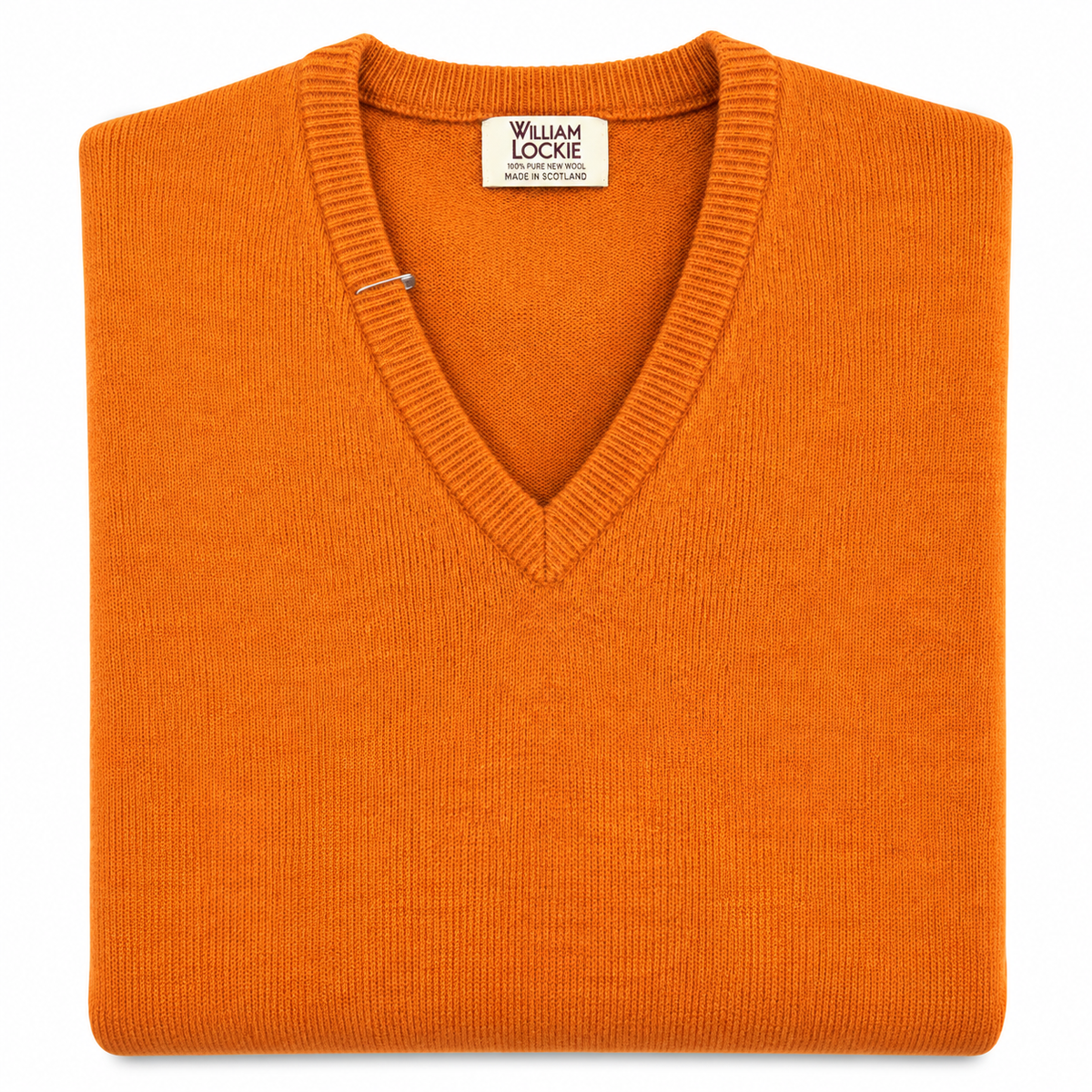 Pull en lambswool col V Homme - Oxyde - William Lockie