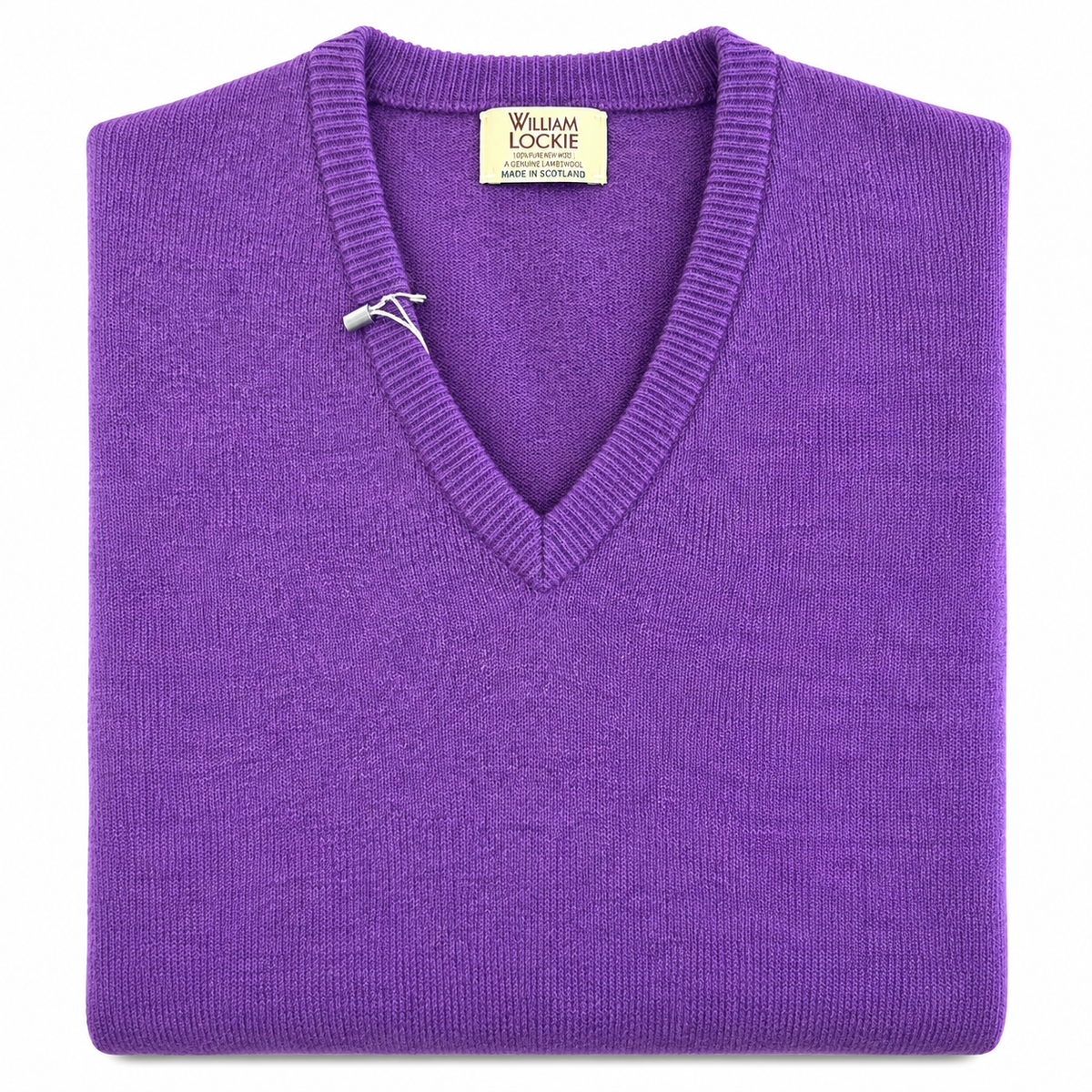 Pull en lambswool col V Homme - Regalia - William Lockie