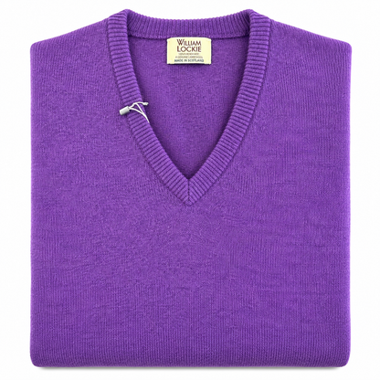 Pull en lambswool col V Homme - Regalia - William Lockie