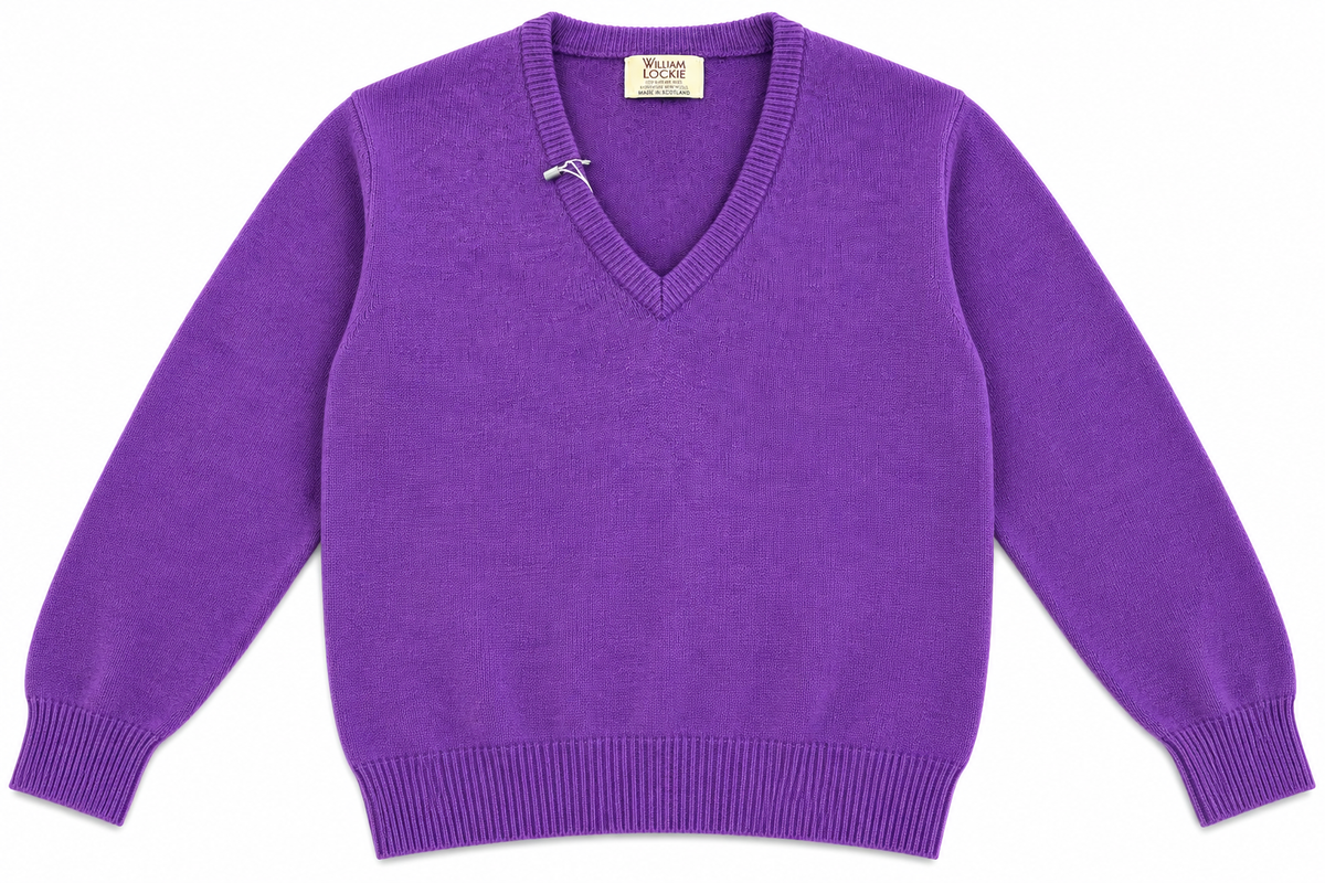Pull en lambswool col V Homme - Regalia - William Lockie