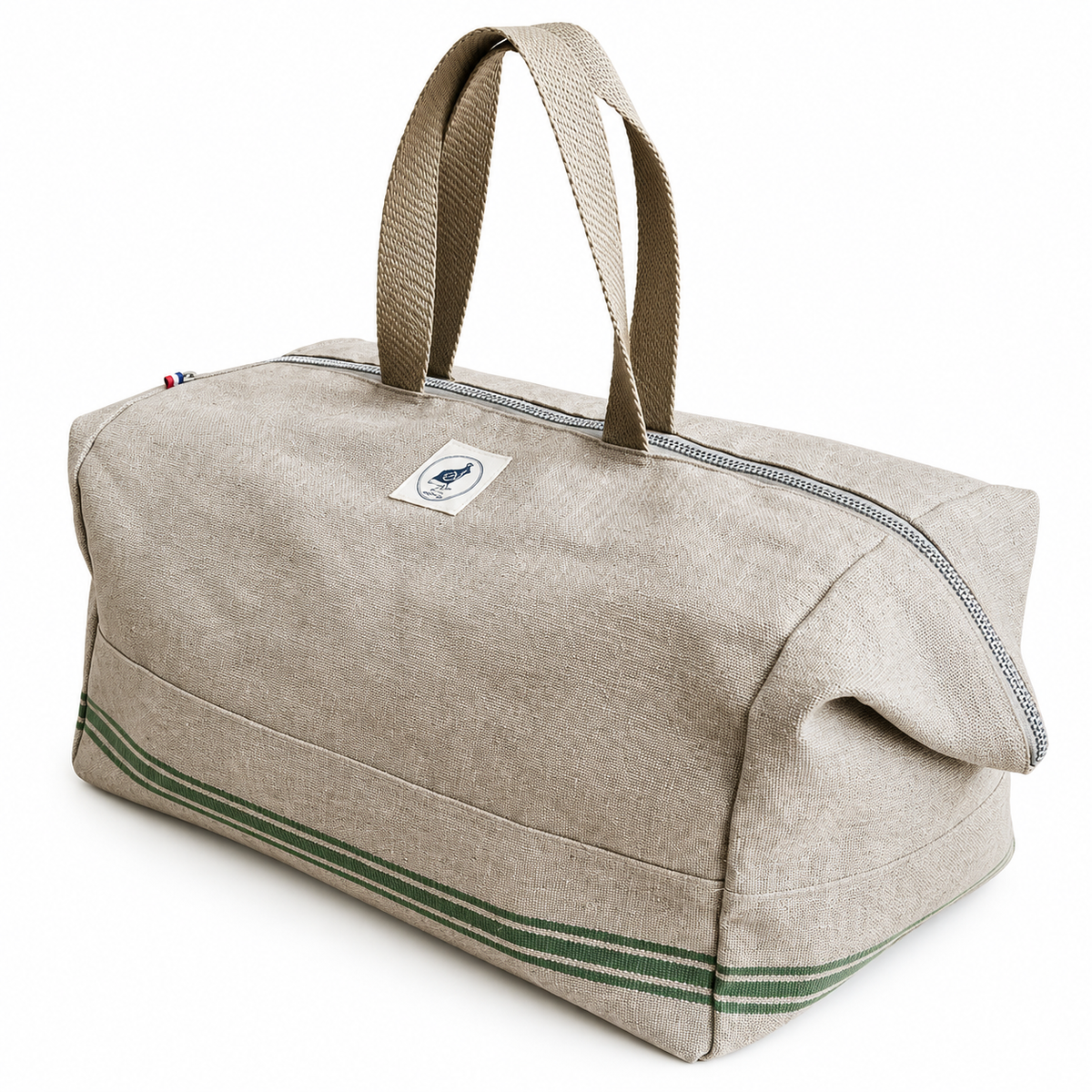 sac de voyage en lin francais la garenne