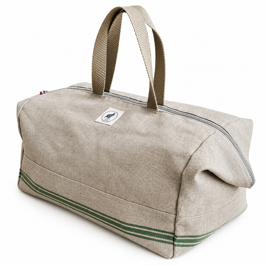 sac de voyage en lin francais la garenne