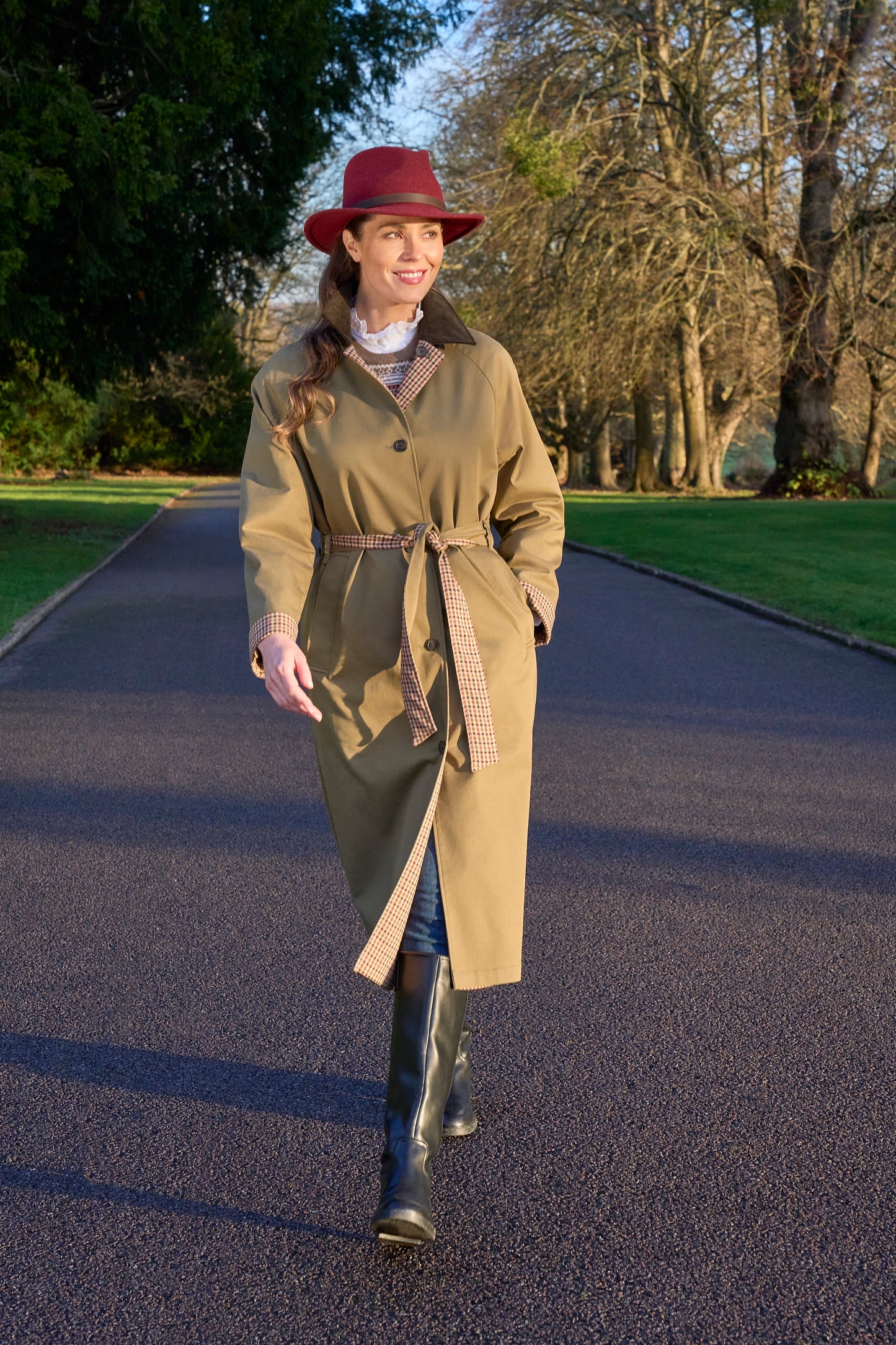 Imperméable 3/4 reversible Surrey