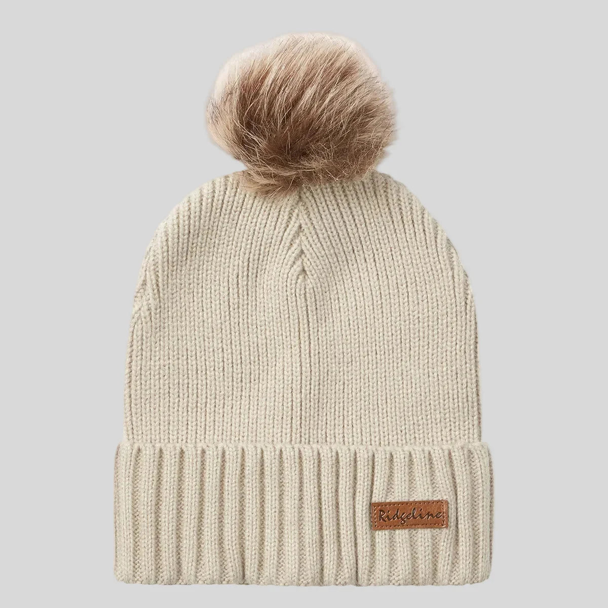 Coffret bonnet à pompom et écharpe Baltic - Sand - Ridgeline of New Zealand