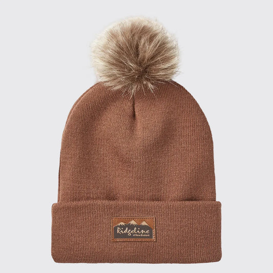 BONNET POMPOM BOBBLE RIDGELINE FEMME