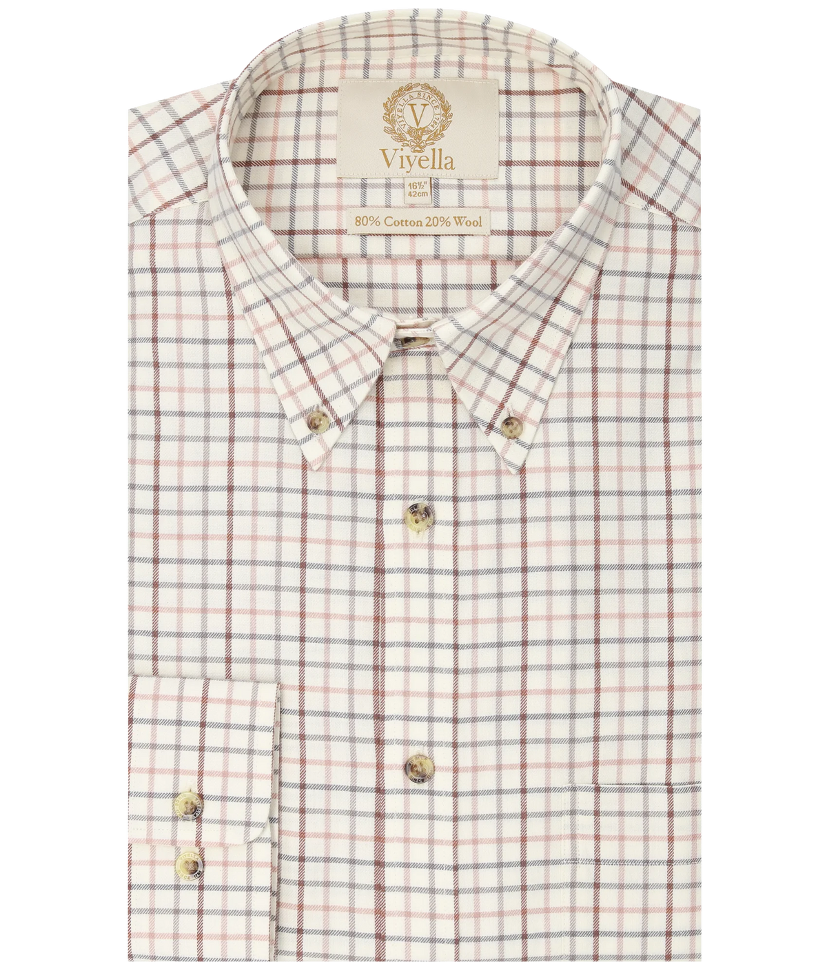 Chemise coton laine tattersall check Homme Cocoon Viyella