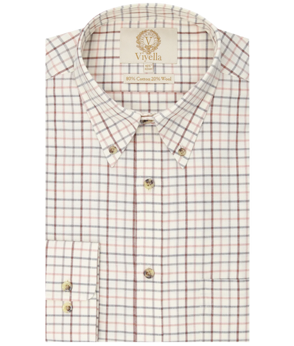 Chemise coton laine tattersall check Homme Cocoon Viyella