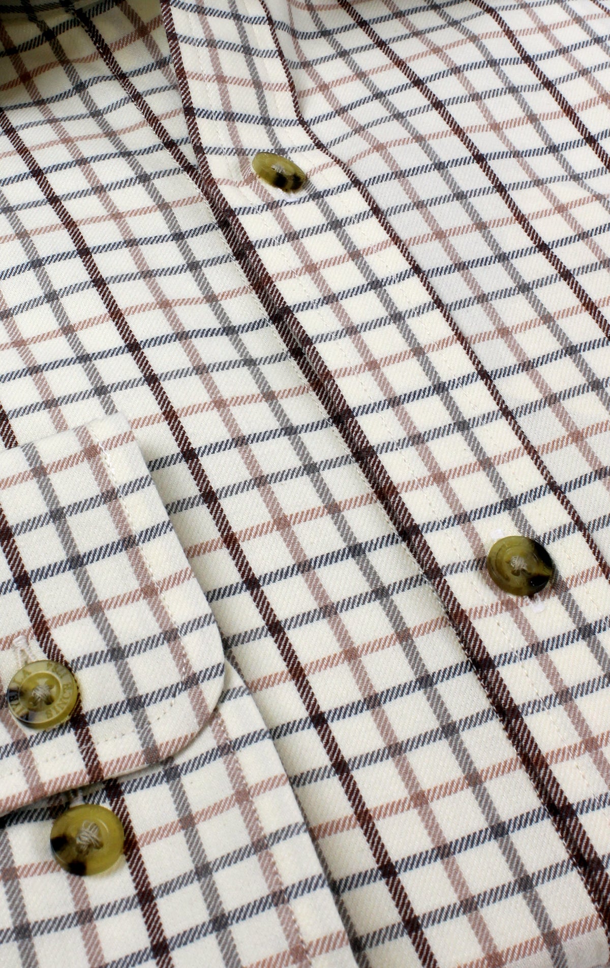 Chemise coton laine tattersall check Homme - Cocoon - Viyella