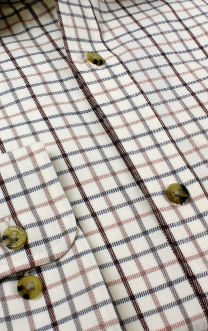 Chemise coton laine tattersall check Homme - Cocoon - Viyella