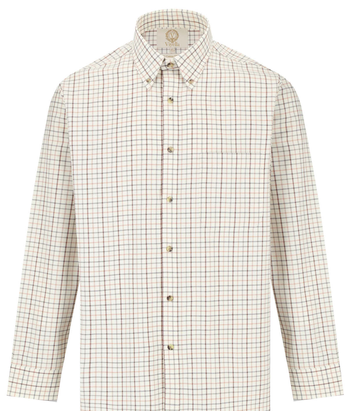Chemise coton laine tattersall check Homme - Cocoon - Viyella