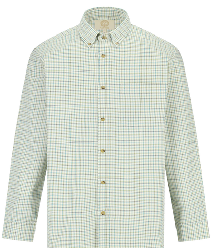 Chemise coton laine tattersall mini Homme - Spruce - Viyella