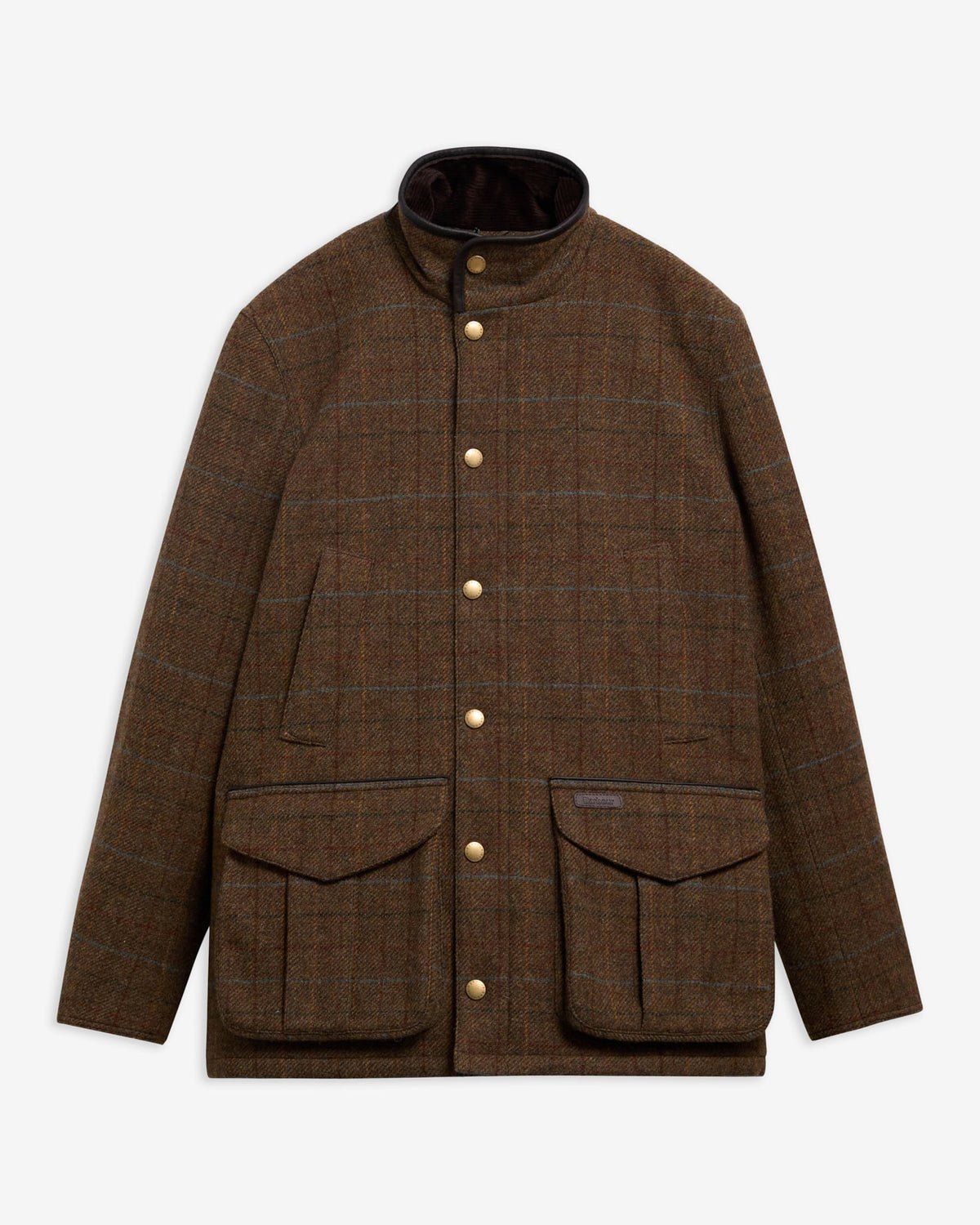 manteau en tweed homme barbour hereford moss green