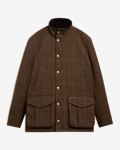 manteau en tweed homme barbour hereford moss green
