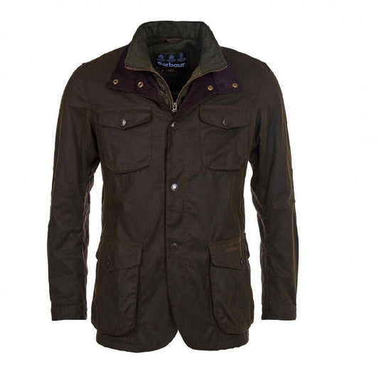 Veste en Coton Ciré Homme Ogston  Olive Barbour