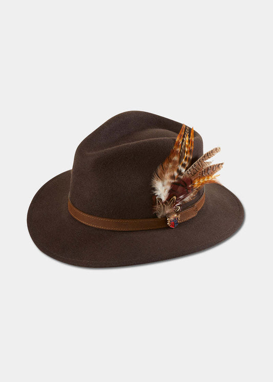 chapeau de chasse surrey alan paine unisexe marron