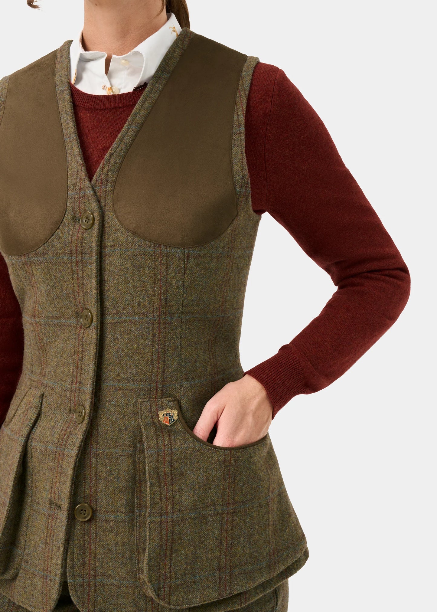 Gilet tir Compton Femme laurel