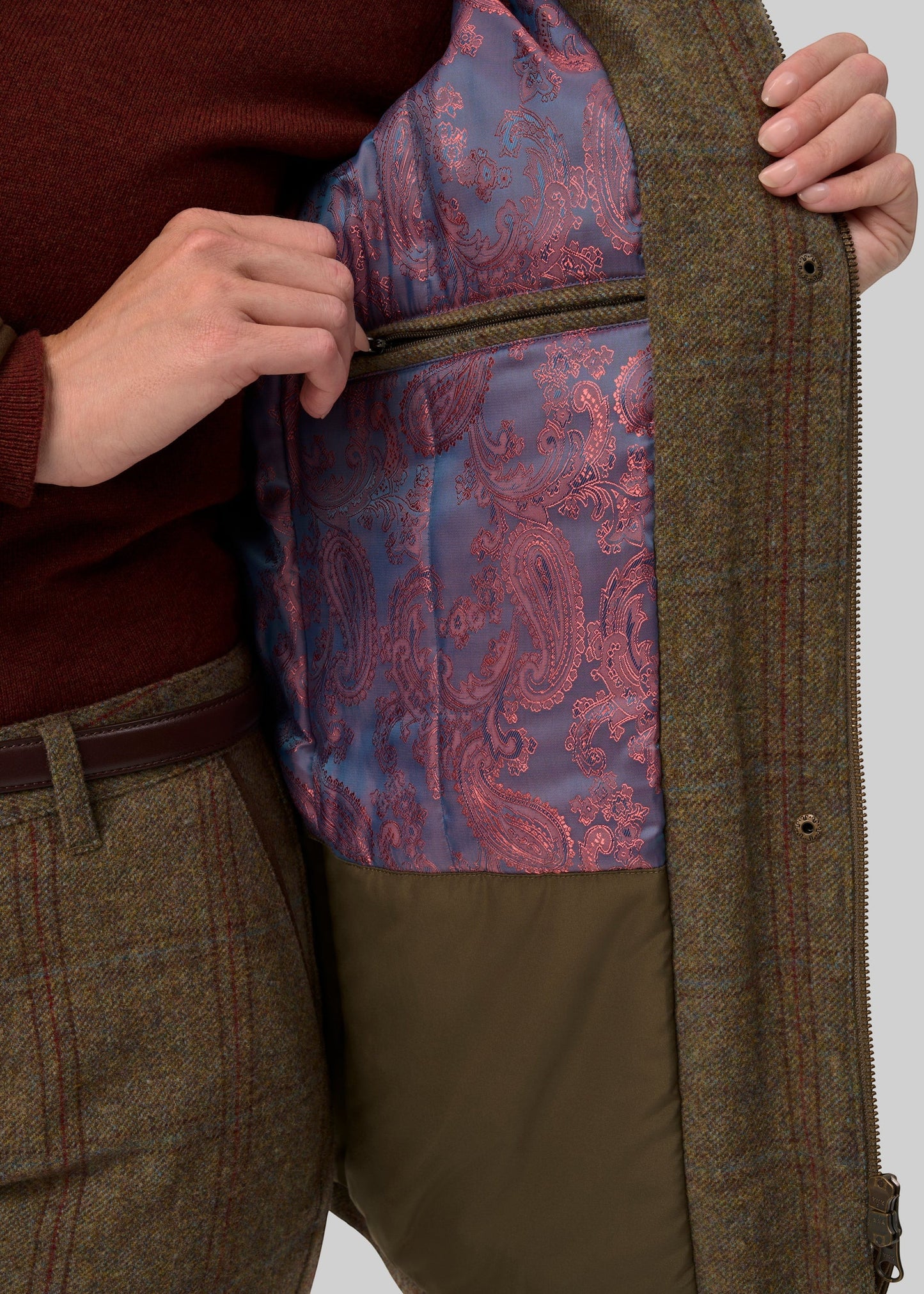 Manteau de chasse tweed Femme Compton - Laurel - Alan Paine