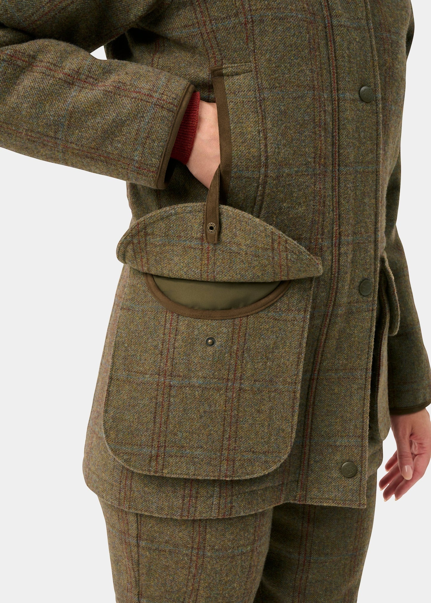 Manteau de chasse tweed Femme Compton - Laurel - Alan Paine