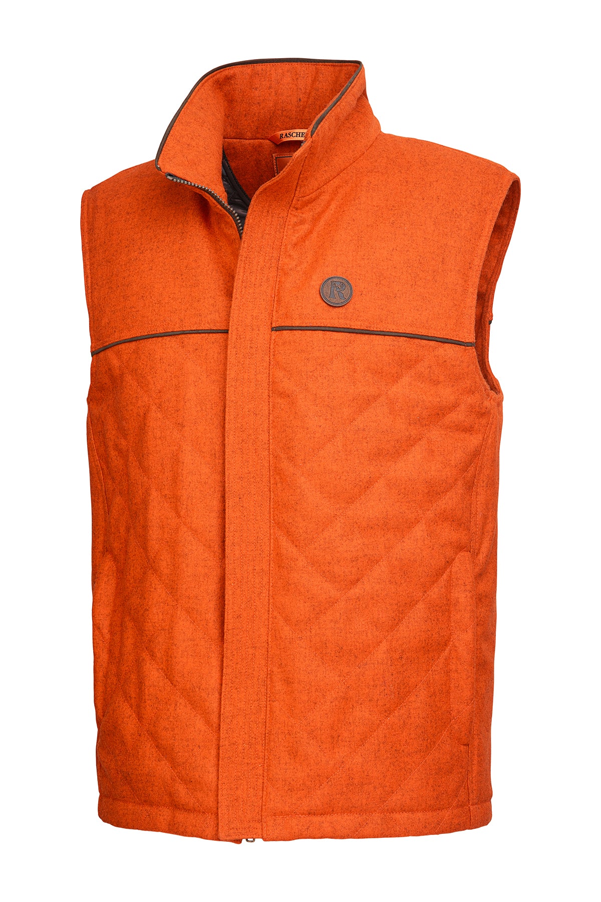 Gilet en loden Homme Prestige Orange chiné Rascher