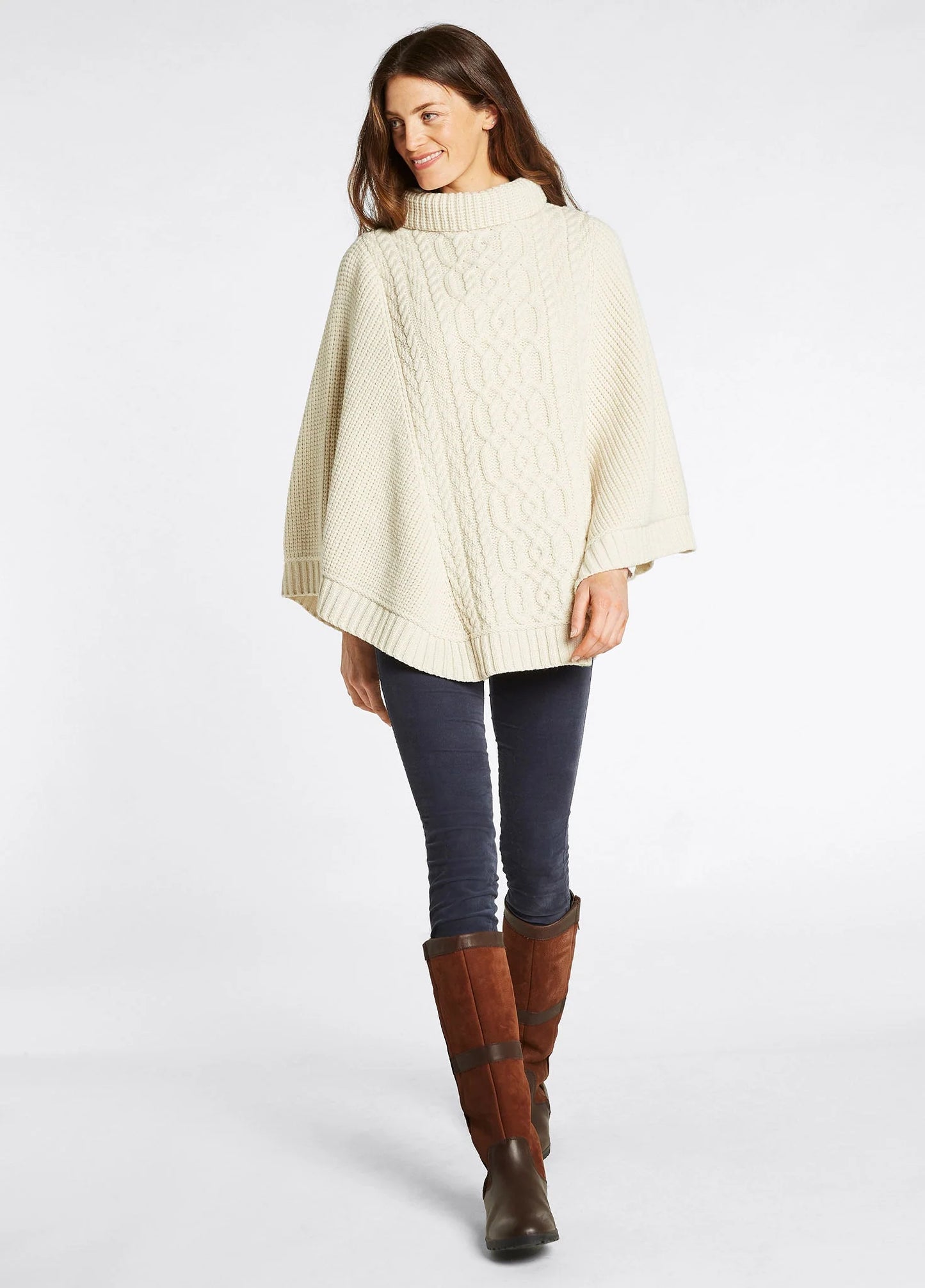 Poncho en laine Kilronan