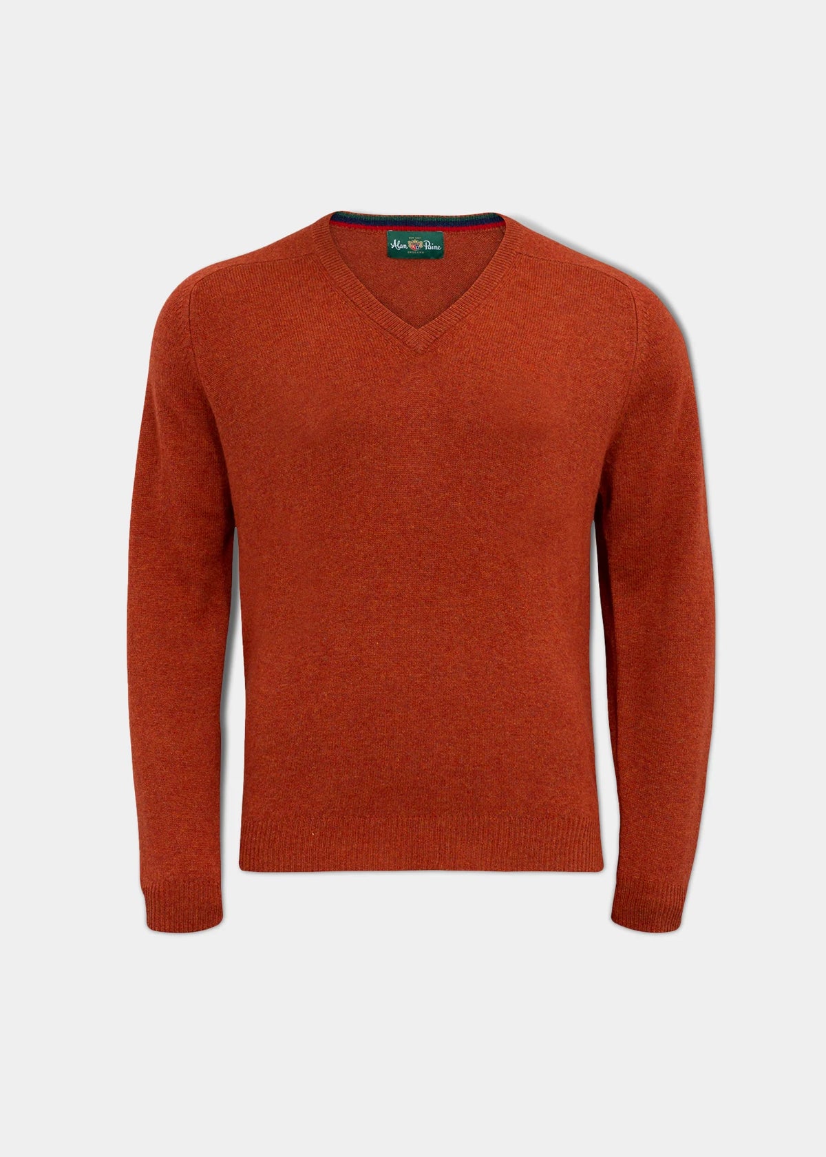 pull col v lambswool alan paine streetly homme