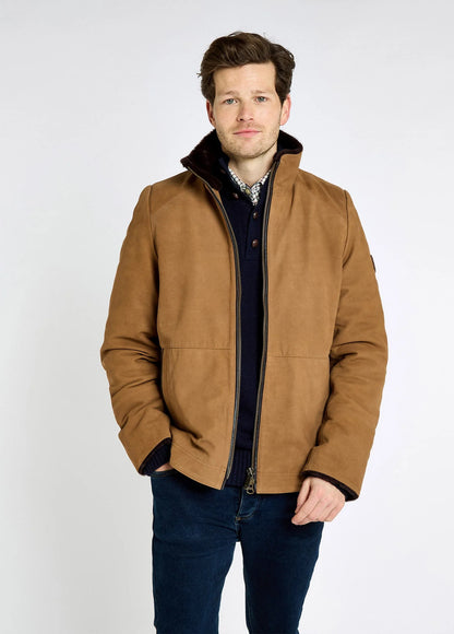 Moore walnut leather jacket