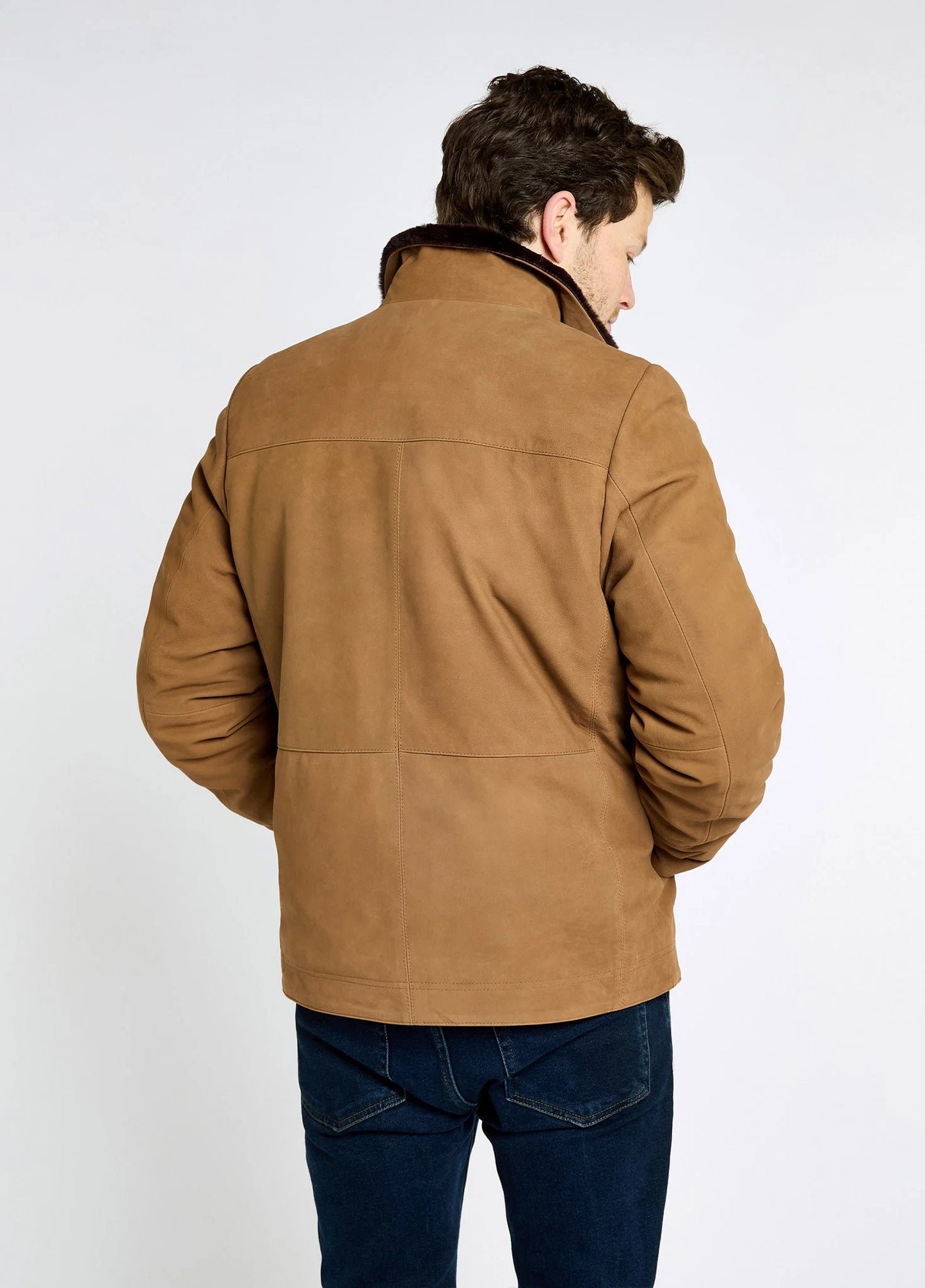 Moore walnut leather jacket