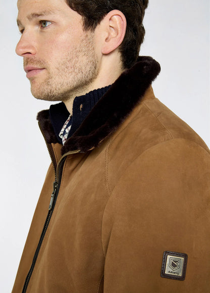 Moore walnut leather jacket