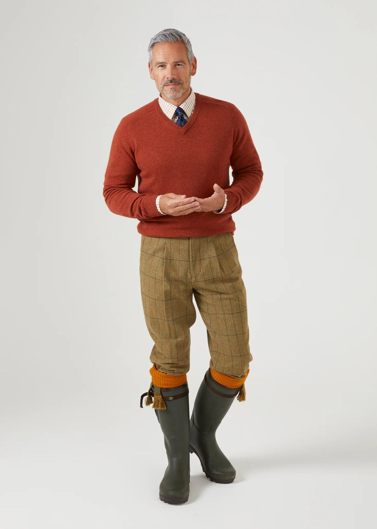 Pull col V en lambswool Homme Streetly - 3 coloris - Alan Paine