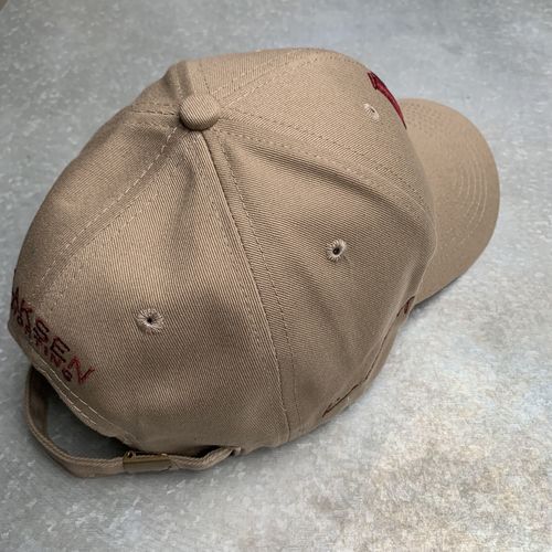 Casquette baseball LS beige/bordeaux