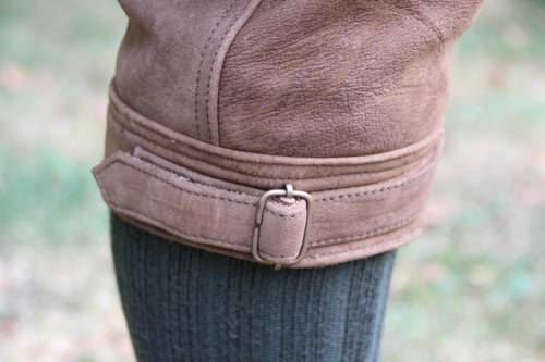 Knickers cuir de buffle marron