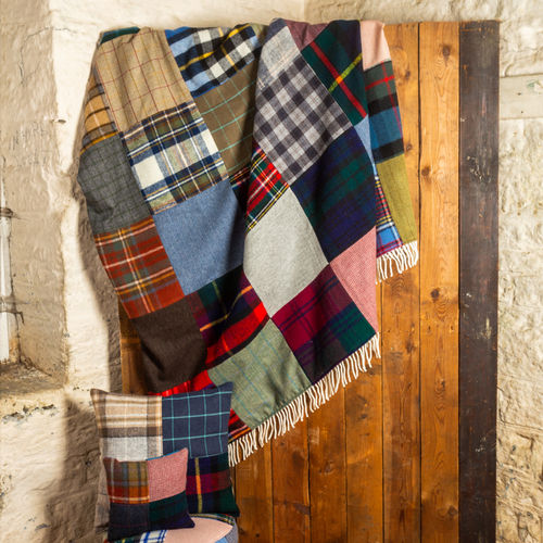 Plaid patchwork tweed et tartan