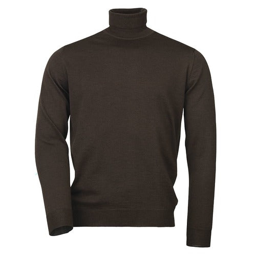Pull merino col roulé easton