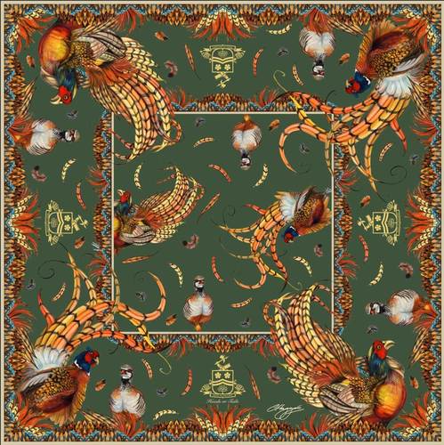 Carré Heads or Tails Khaki large