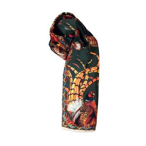 Foulard étroit Heads or Tails navy