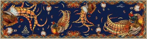 Foulard étroit Heads or Tails navy