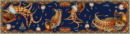 Foulard étroit Heads or Tails navy