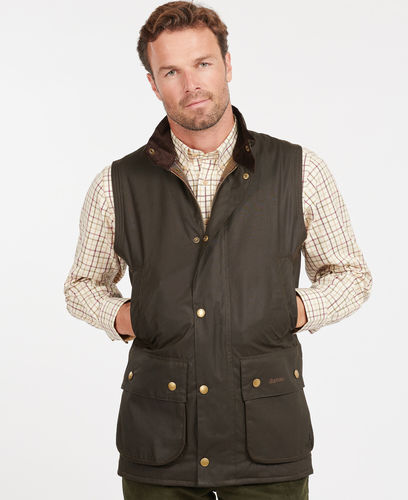 Gilet huilé WESTMORLAND olive