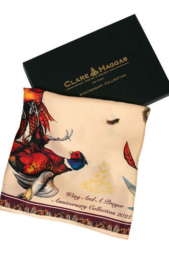 Carré large wing & a prayer champagne mulberry