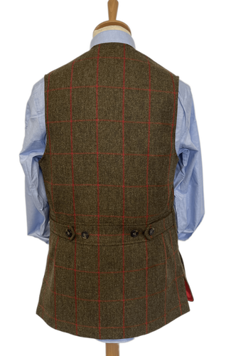 Gilet tweed Moorland K553 red