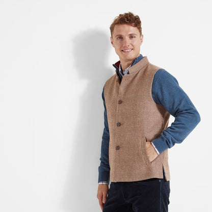 Gilet Berwick nehru tweed hawick