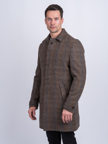 Manteau 3/4 tweed horse brown