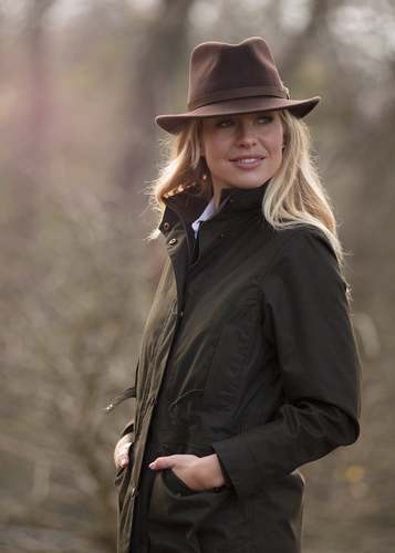 Chapeau unisexe Surrey en feutre de laine - Brown - Alan Paine