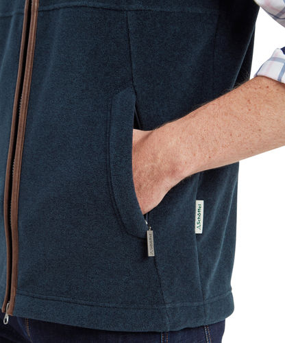Gilet polaire Oakham petrol blue