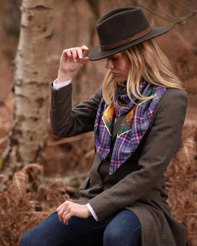 Carré Caledonia amethyst large