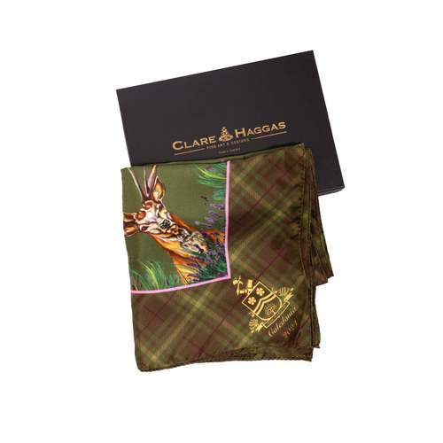 Carré Caledonia moss green large
