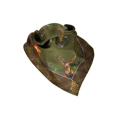 Carré Caledonia moss green medium