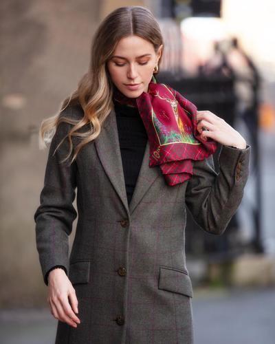 Foulard étroit Caledonia berry