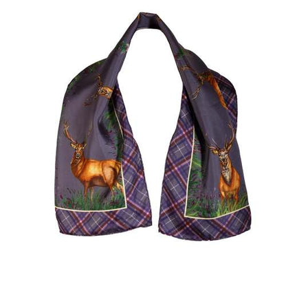 Foulard étroit Caledonia amethyst